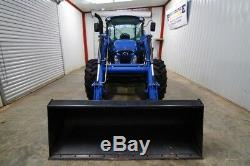 2017 New Holland T4-100 Cab Tractor Loader, 107hp