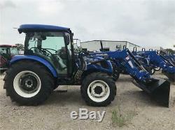 2018 NEW HOLLAND WORKMASTER 75 with 72 Loader and Cab Hi Vis Screen Weights
