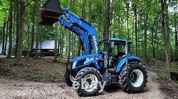 2019 NEW HOLLAND POWERSTAR 120 With LOADER TRACTOR BUCKET + HAY SPEAR 4x4 EROPS