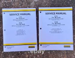 3 Binders! New Holland Skid Steer L234 Track Loader C238 Repair Service Manuals