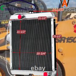 3-core Radiator Fit New Holland Skid Steer Loader C175, C185, C190, L175, L180, L185