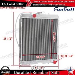3-row Radiator Fit New Holland Skid Steer Loader C175/c185 Case 410 420 430 440