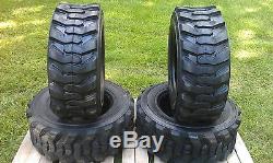 4 NEW 12-16.5 Skid Steer Tires 12 ply rating -12X16.5 -For New Holland loader
