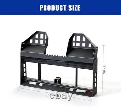 46 Skid Steer Tractor Quick Attachment Frame With 2 Receiver & 48 Blades 4000LB