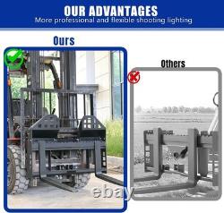 46 Skid Steer Tractor Quick Attachment Frame With 2 Receiver & 48 Blades 4000LB
