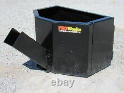 5/8 Cubic Yard Concrete Dispensing Bucket Attachment Fits Skid Steer Loader