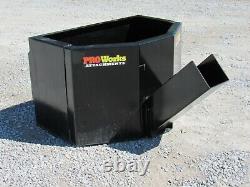 5/8 Cubic Yard Concrete Dispensing Bucket Attachment Fits Skid Steer Loader