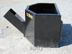 5/8 Cubic Yard Concrete Dispensing Bucket Attachment Fits Skid Steer Loader