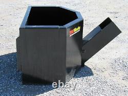 5/8 Cubic Yard Concrete Dispensing Bucket Attachment Fits Skid Steer Loader