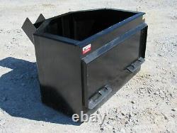 5/8 Cubic Yard Concrete Dispensing Bucket Attachment Fits Skid Steer Loader