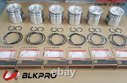 6 ENGINE PISTON & Ring Set 0.5mm 0.02' Oversize For Dodge 6.7L Cummins 07-17