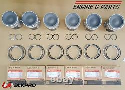 6 ENGINE PISTON & Ring Set 1mm 0.04' Oversize For Dodge 5.9L Cummins 03-06