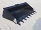 74 Severe Duty Low Profile Tooth Bucket Attachment Fits Skid Steer Loader