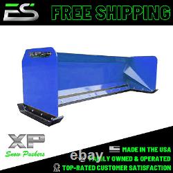 8' XP24 BLUE SNOW PUSHER Skid Steer Loader New Holland FREE SHIPPING