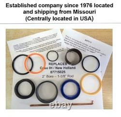 87715825 New Holland & Case IH replacement seal kit (2 bore & 1-3/8 dia. Rod)
