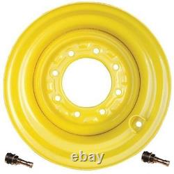 9.75x16.5 Skid Steer Wheel Rim Fits Tire 12x16.5 Fits New Holland Loader Lug Nut