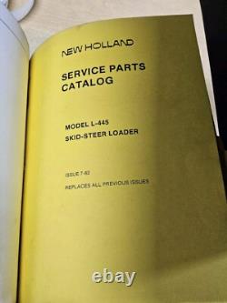 9 New Holland Service Parts Catalogs for 13 Models of Skid-Steer Loaders in a 6