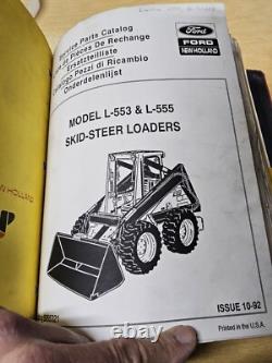 9 New Holland Service Parts Catalogs for 13 Models of Skid-Steer Loaders in a 6