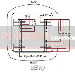 Black CLOTH Seat for TRACTOR LAWN MOWER SKIDSTEER LOADER FORKLIFT BACKHOE DOZER