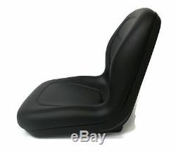 Black HIGH BACK SEAT with ARM REST SLIDE TRACK Ford New Holland Skid Steer Loader
