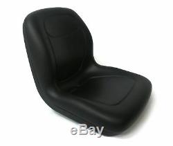 Black HIGH BACK SEAT with ARM REST SLIDE TRACK Ford New Holland Skid Steer Loader