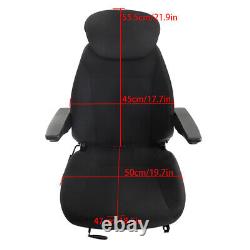 Black Seat Assembly For New Holland Loader Backhoe 555 555A 555B 555C 555D 555E