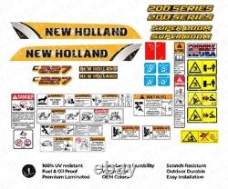 C227 Compact Track Loader Decal Kit Fits New Holland