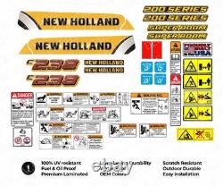 C238 Compact Track Loader Decal Kit Fits New Holland