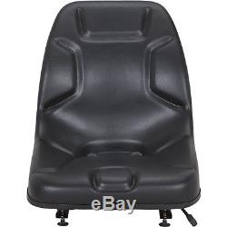 thumbnail image 2 of Seats Unlimited Skid Steer Black Seat With Slides – Fits Bobcat Case Ford Gehl John Deere New Holland 2 of 6