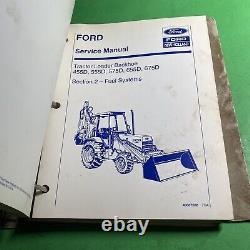 Equipment Manual Service Tractor Loader 455D 555D 655D 675D New Holland / CAM