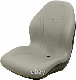 Fits New Holland Loader/Backhoe Bucket Seat Fits Various Models Gray Vinyl