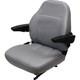 Fits New Holland Loader/Backhoe Seat Assembly withArms Gray Vinyl