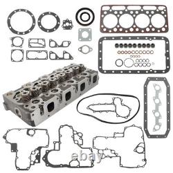 For New Holland L555 L553 Skid-Steer Loader Complete Cylinder Head& Gasket