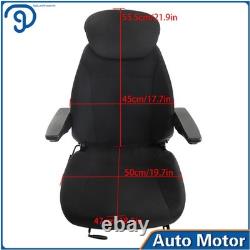 For New Holland Loader/Backhoe Seat Assy Fits Various Models Black Cloth