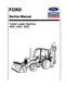 Ford 455C, 555C, 655C Tractor Loader Backhoe Service Manual Repair Shop Book