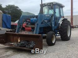 Ford Diesel Farm Tractor 6610 with New Holland 7210 Front Bucket Loader. LOW HOURS