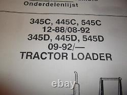 Ford New Holland 345c 445c 545c 345d 445d 545d Tractor Loader Parts Manual Book