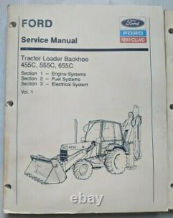 Ford, New Holland 455c, 555c, 655c Tractor Loader Backhoe Service Manual