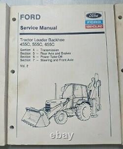 Ford, New Holland 455c, 555c, 655c Tractor Loader Backhoe Service Manual