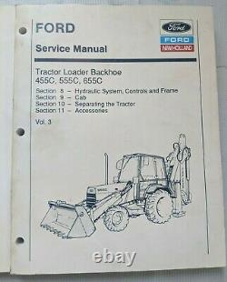 Ford, New Holland 455c, 555c, 655c Tractor Loader Backhoe Service Manual