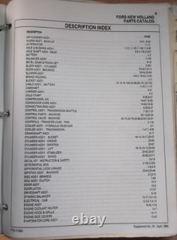 Ford New Holland 550 555 555a 555b 655a 655 Loader Backhoe Parts Manual Book