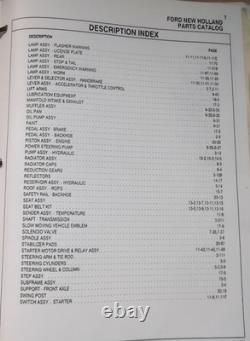 Ford New Holland 550 555 555a 555b 655a 655 Loader Backhoe Parts Manual Book