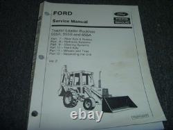 Ford New Holland 555A 555B 655A Tractor Loader Backhoe Axle Service Manual xz