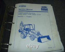 Ford New Holland 555D Tractor Loader Backhoe ENGINE Service Manual 40067501 xo