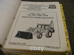 Ford New Holland 6500 7500 650 750 755 755A 755B Backhoe Parts Catalog Manual xz