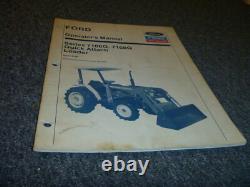 Ford New Holland 7106Q 7108Q Quick Attach Loader User Owner Operator Manual xz