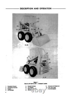 Ford New Holland CL30, CL40 Compact Loader Service Manual Repair Shop Book