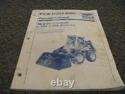 Ford New Holland L553 L555 Skid Steer Loader Owner Operator Manual User Guide