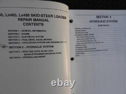 GENUINE New Holland L465 Lx465 Lx485 Skid Steer Loader Tractor Service Manual