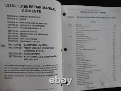 GENUINE New Holland LS180 LS190 Skid Steer Loader Workshop Service Repair Manual